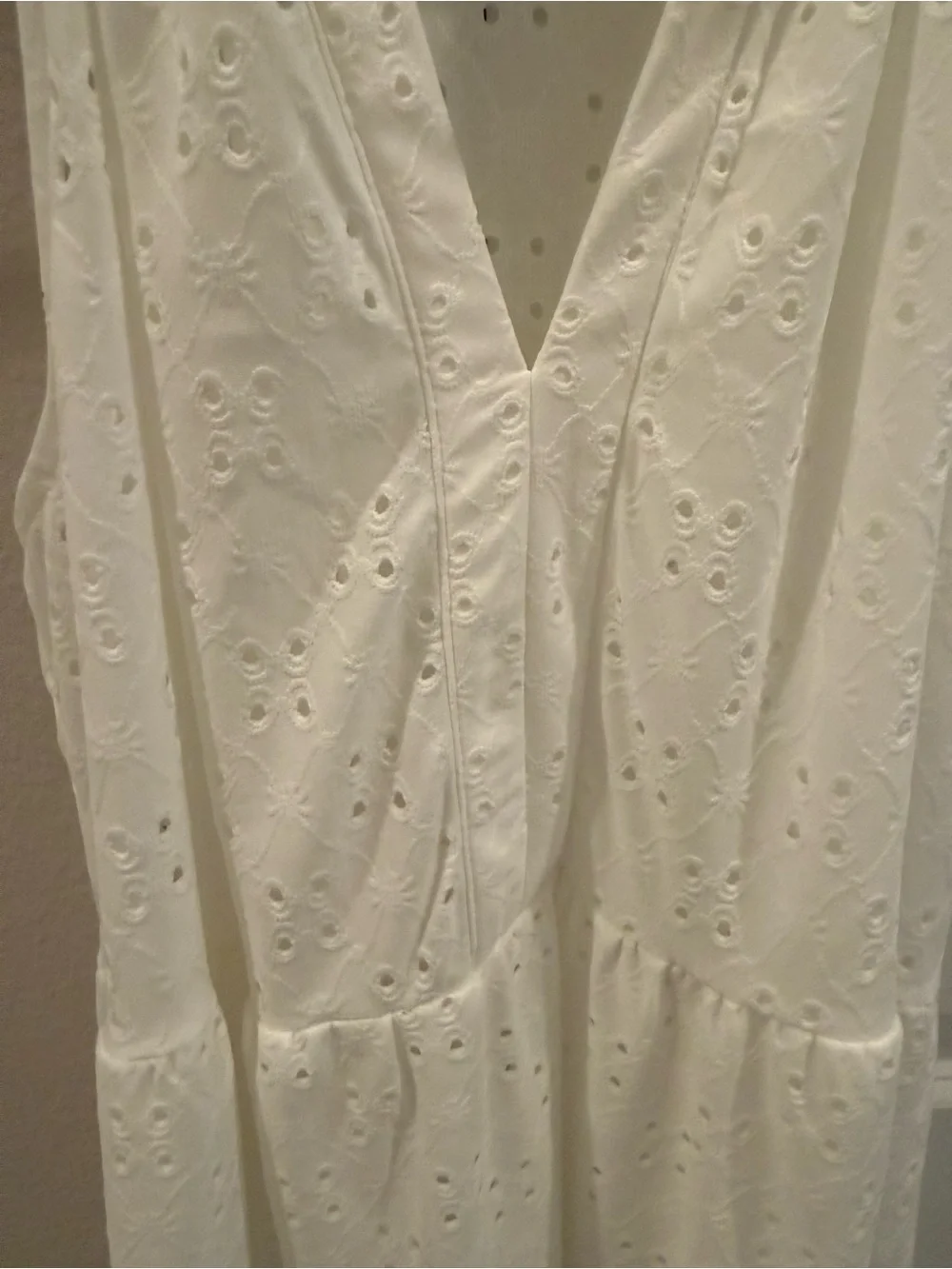 NWT 1.State beach Women's Eyelet cover up dress - New Ivory White - Picture 7 of 10
